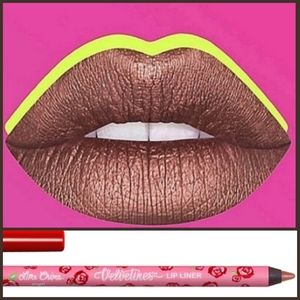 NEW RARE Lime Crime Velvetines Liquid Metallic Lipstick & Matching Lip Liner